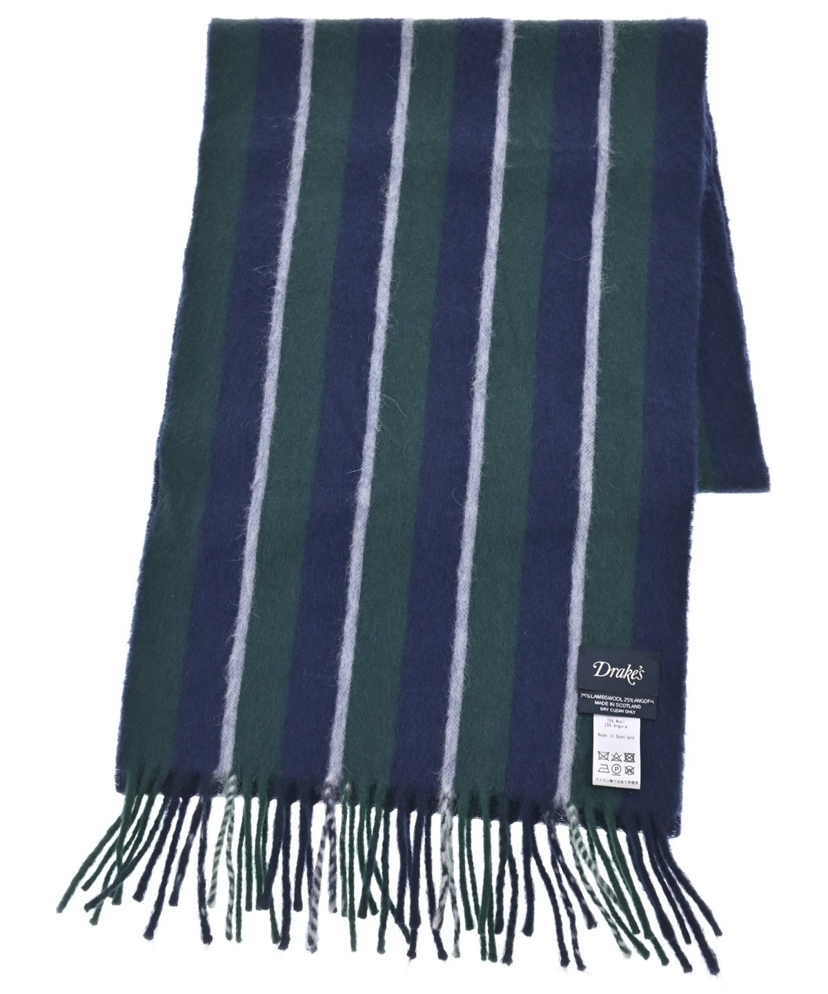 DRAKE'S（ドレイクス）マフラー 紺 サイズ:- メンズ/2200658550065