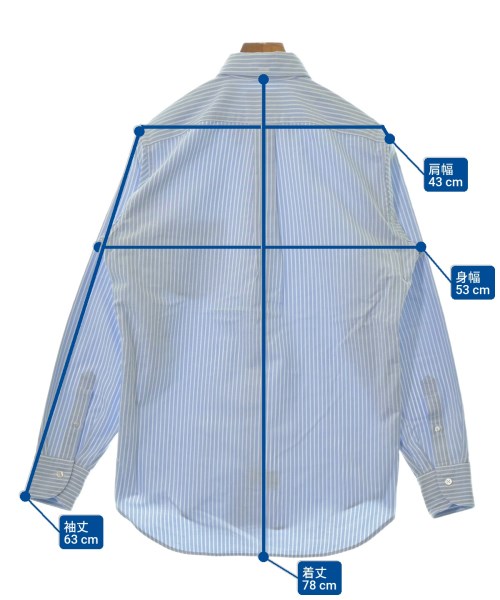 DRAKE'S（ドレイクス）カジュアルシャツ 青 サイズ:15 1/2(M位) メンズ/2200659236029