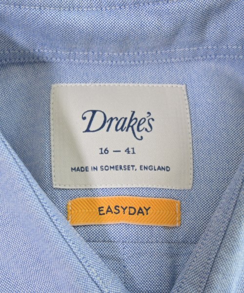 DRAKE'S（ドレイクス）カジュアルシャツ 青 サイズ:16(L位) メンズ/2200713977110