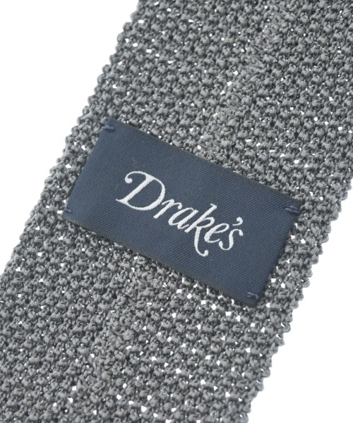 DRAKE'S（ドレイクス）ネクタイ グレー サイズ:- メンズ/2200666426130