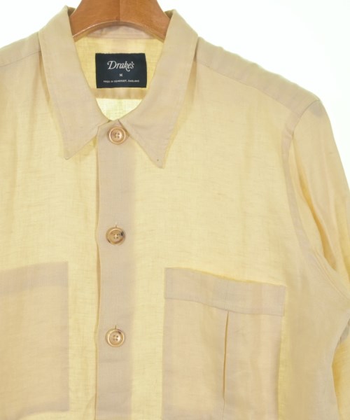 DRAKE'S（ドレイクス）カジュアルシャツ 黄 サイズ:M メンズ/2200668835053
