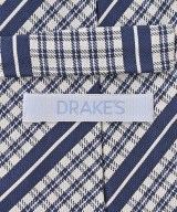DRAKE'S（ドレイクス）ネクタイ 白 サイズ:- メンズ/2200684142029