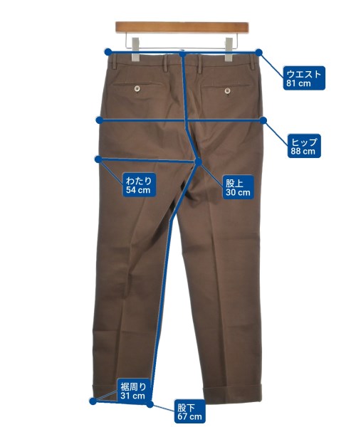 GTA（ジーティーアー）スラックス 茶 サイズ:46(M位) メンズ/2200628244123