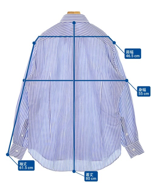 ORIAN（オリアン）カジュアルシャツ 青 サイズ:L メンズ/2200616819029