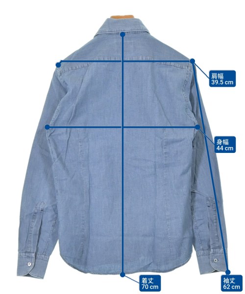 ORIAN（オリアン）カジュアルシャツ 青 サイズ:XS メンズ/2200627768354