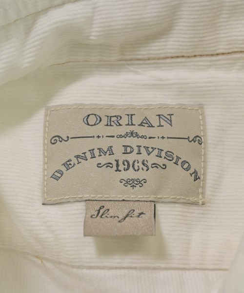 ORIAN（オリアン）カジュアルシャツ 白 サイズ:39(M位) メンズ/2200661586037