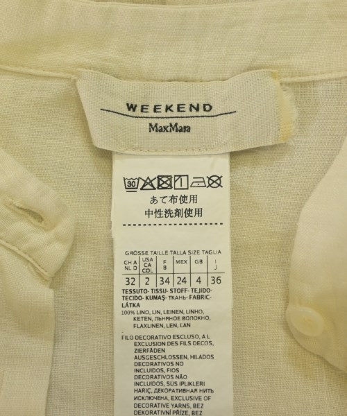 MAX MARA WEEK END LINE（マックスマーラ　ウィークエンドライン）カジュアルシャツ ベージュ サイズ:36(XS位) レディース/2200637636056
