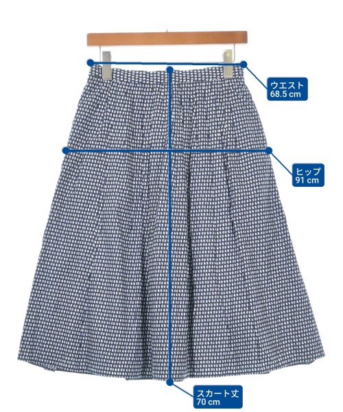 MAX MARA WEEK END LINE（マックスマーラ　ウィークエンドライン）ひざ丈スカート 紺 サイズ:38(S位) レディース/2200643824256