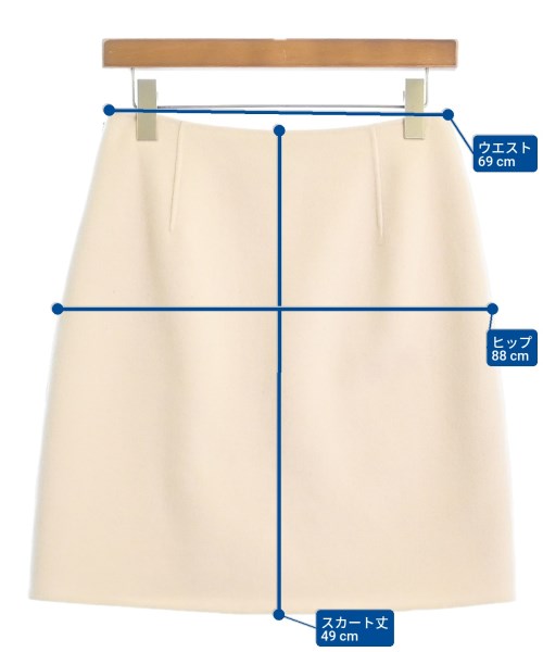 MAX MARA WEEK END LINE（マックスマーラ　ウィークエンドライン）ひざ丈スカート ベージュ サイズ:36(XS位) レディース/2200621451085