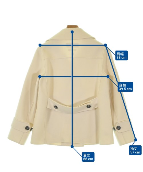 MAX MARA WEEK END LINE（マックスマーラ　ウィークエンドライン）ピーコート 白 サイズ:36(XS位) レディース/2200624157021