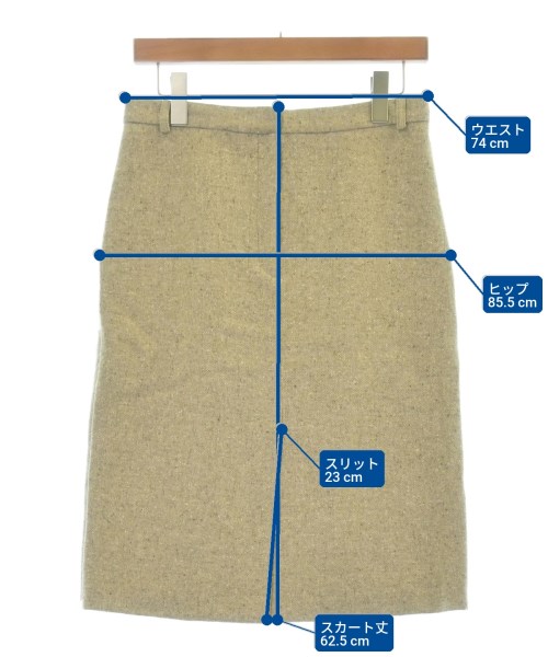 MAX MARA WEEK END LINE（マックスマーラ　ウィークエンドライン）ひざ丈スカート ベージュ サイズ:40(M位) レディース/2200618356041