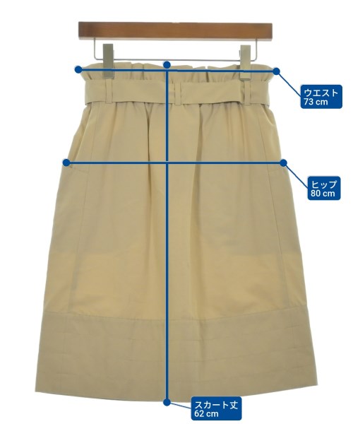 MAX MARA WEEK END LINE（マックスマーラ　ウィークエンドライン）ひざ丈スカート ベージュ サイズ:42(M位) レディース/2200615142036