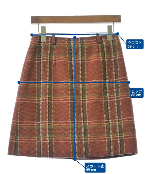 MAX MARA WEEK END LINE（マックスマーラ　ウィークエンドライン）ひざ丈スカート 赤 サイズ:40(M位) レディース/2200675555012