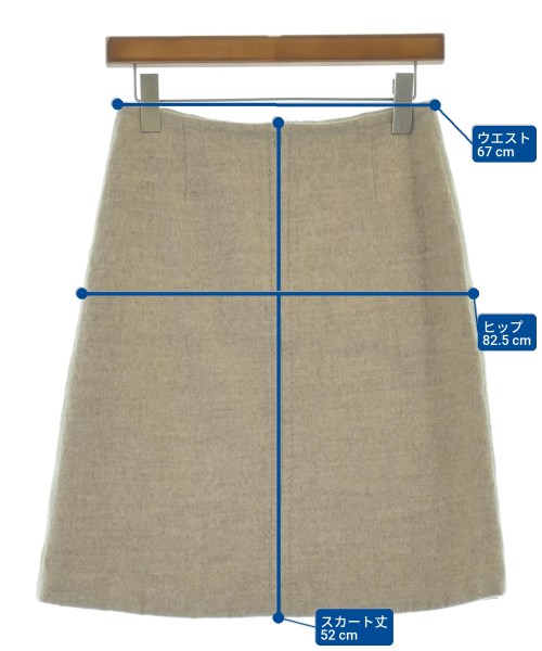 MAX MARA WEEK END LINE（マックスマーラ　ウィークエンドライン）ミニスカート ベージュ サイズ:38(S位) レディース/2200675677080