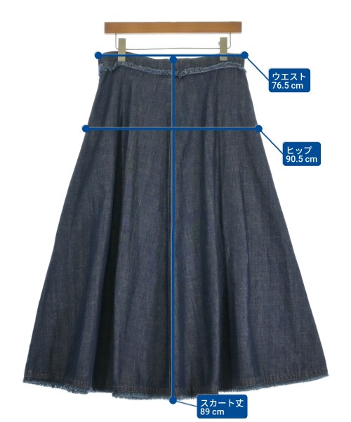 MAX MARA WEEK END LINE（マックスマーラ　ウィークエンドライン）ロング・マキシ丈スカート 紺 サイズ:44(L位) レディース/2200690262056
