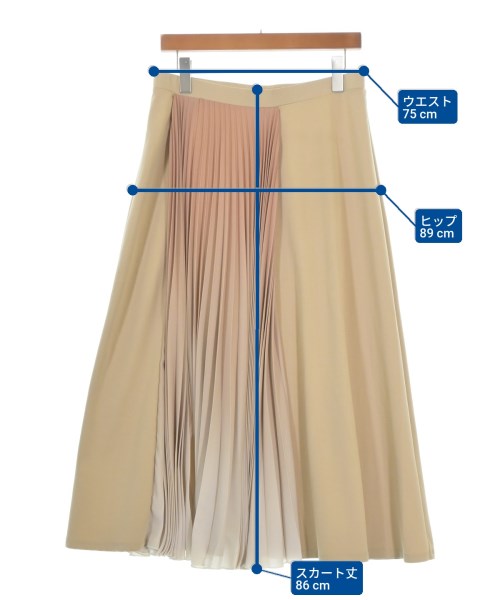 MAX MARA WEEK END LINE（マックスマーラ　ウィークエンドライン）ロング・マキシ丈スカート ベージュ サイズ:F レディース/2200698739031
