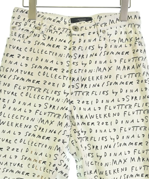 MAX MARA WEEK END LINE（マックスマーラ　ウィークエンドライン）デニムパンツ 白 サイズ:40(M位) レディース/2200715063019