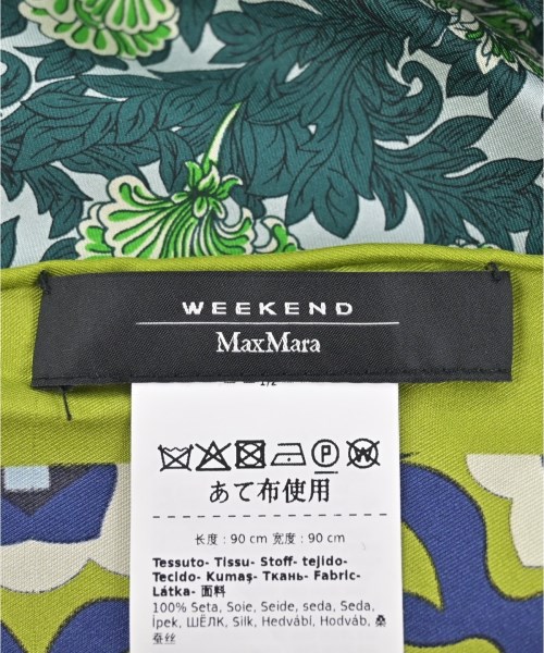 MAX MARA WEEK END LINE（マックスマーラ　ウィークエンドライン）バンダナ・スカーフ 緑 サイズ:- レディース/2200645724035
