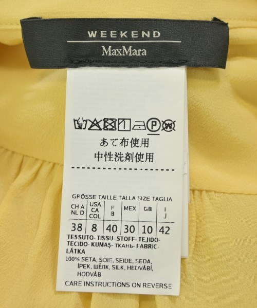 MAX MARA WEEK END LINE（マックスマーラ　ウィークエンドライン）カジュアルシャツ 黄 サイズ:42(M位) レディース/2200648667049