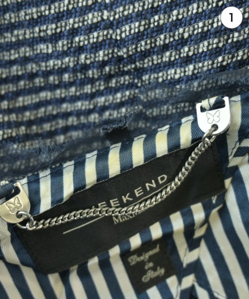 MAX MARA WEEK END LINE（マックスマーラ　ウィークエンドライン）ノーカラージャケット 紺 サイズ:36(XS位) レディース/2200641993176