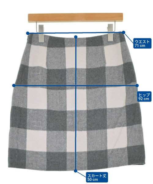 MAX MARA WEEK END LINE（マックスマーラ　ウィークエンドライン）ミニスカート グレー サイズ:36(XS位) レディース/2200640120153