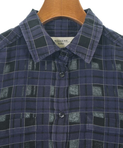 MAX MARA WEEK END LINE（マックスマーラ　ウィークエンドライン）カジュアルシャツ 紺 サイズ:42(M位) レディース/2200654180082