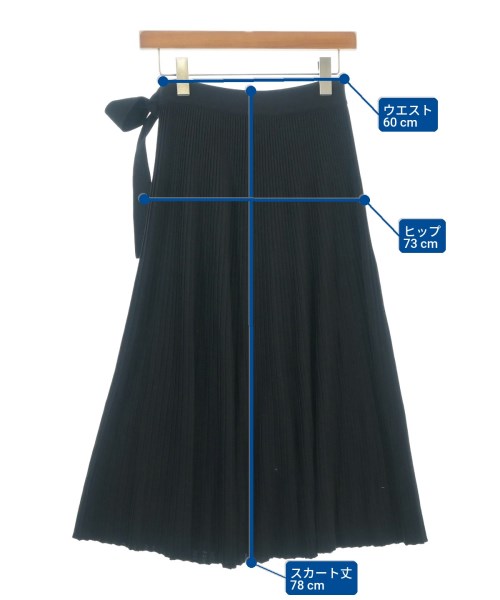MAX MARA WEEK END LINE（マックスマーラ　ウィークエンドライン）ロング・マキシ丈スカート 黒 サイズ:-(XS位) レディース/2200705564045