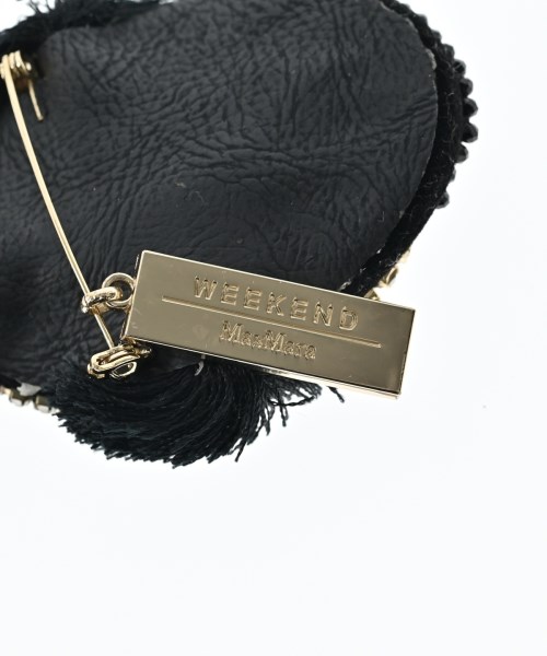 MAX MARA WEEK END LINE（マックスマーラ　ウィークエンドライン）ブローチ・コサージュ 黒 サイズ:- レディース/2200658517969