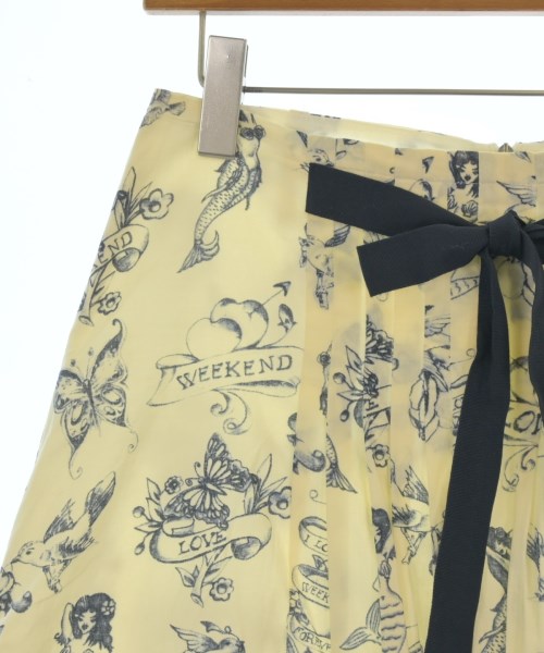 MAX MARA WEEK END LINE（マックスマーラ　ウィークエンドライン）ひざ丈スカート 白 サイズ:38(S位) レディース/2200665379215