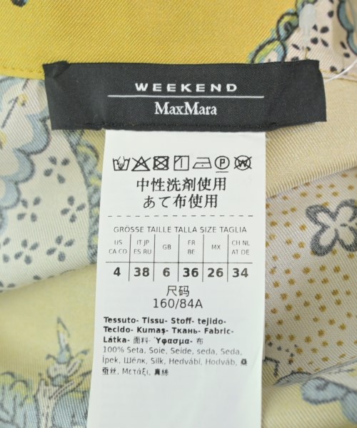 MAX MARA WEEK END LINE（マックスマーラ　ウィークエンドライン）カジュアルシャツ 黄 サイズ:34(XXS位) レディース/2200671973056
