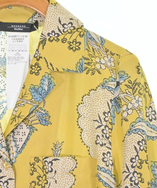 MAX MARA WEEK END LINE（マックスマーラ　ウィークエンドライン）カジュアルシャツ 黄 サイズ:34(XXS位) レディース/2200671973056