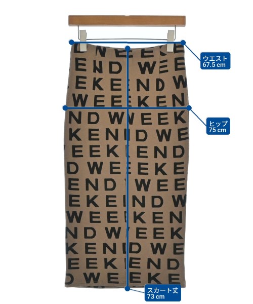 MAX MARA WEEK END LINE（マックスマーラ　ウィークエンドライン）ロング・マキシ丈スカート ベージュ サイズ:XS レディース/2200723610069