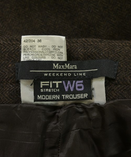 MAX MARA WEEK END LINE（マックスマーラ　ウィークエンドライン）スラックス 茶 サイズ:36(XS位) レディース/2200723781103