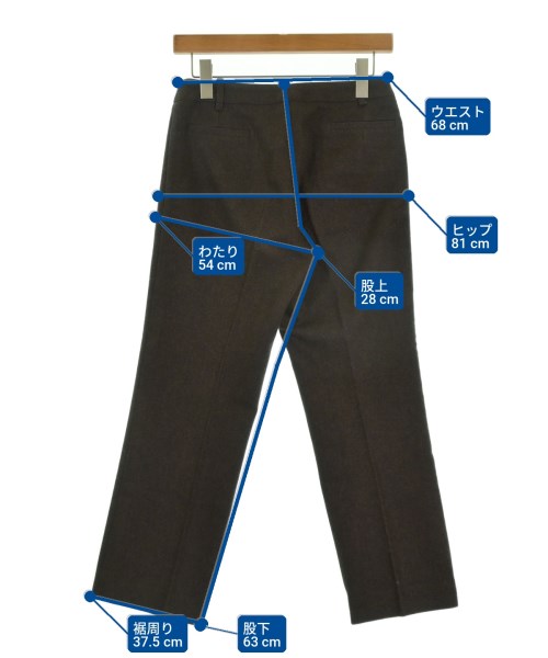 MAX MARA WEEK END LINE（マックスマーラ　ウィークエンドライン）スラックス 茶 サイズ:36(XS位) レディース/2200723781103