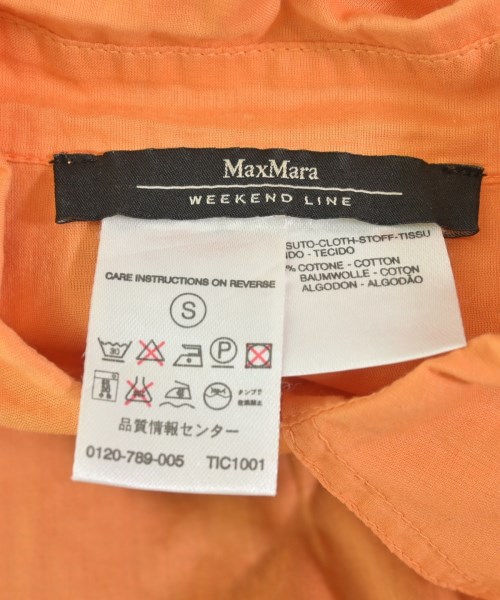 MAX MARA WEEK END LINE（マックスマーラ　ウィークエンドライン）カジュアルシャツ オレンジ サイズ:S レディース/2200723674016