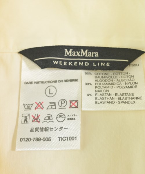 MAX MARA WEEK END LINE（マックスマーラ　ウィークエンドライン）カジュアルシャツ 黄 サイズ:L レディース/2200723674023