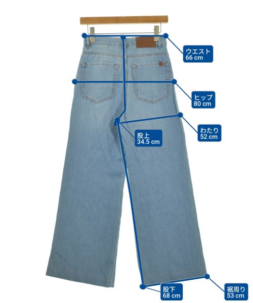 MAX MARA WEEK END LINE（マックスマーラ　ウィークエンドライン）デニムパンツ 青 サイズ:34(XXS位) レディース/2200722432051