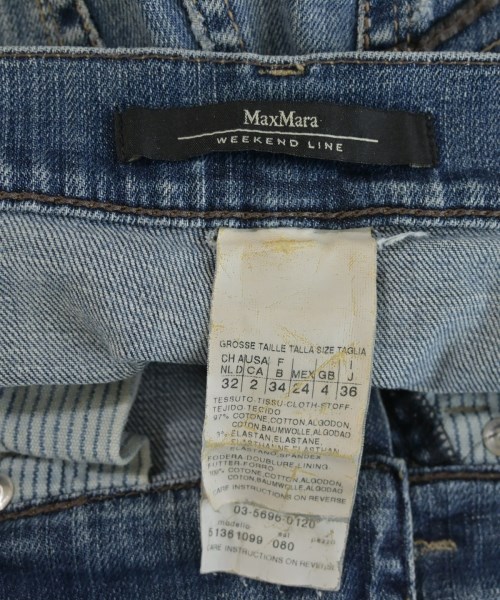 MAX MARA WEEK END LINE（マックスマーラ　ウィークエンドライン）デニムパンツ 青 サイズ:36(XS位) レディース/2200728777040