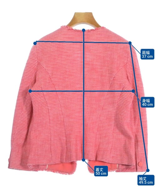 MAX MARA WEEK END LINE（マックスマーラ　ウィークエンドライン）ノーカラージャケット ピンク サイズ:40(M位) レディース/2200679629030