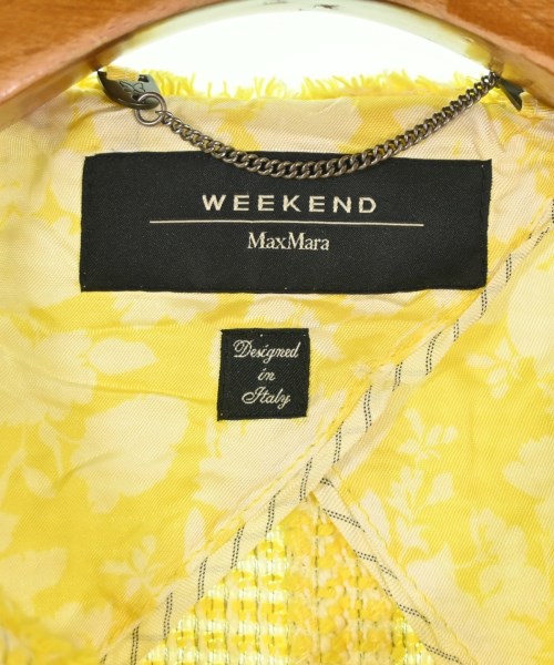 MAX MARA WEEK END LINE（マックスマーラ　ウィークエンドライン）ノーカラージャケット 黄 サイズ:40(M位) レディース/2200679629115