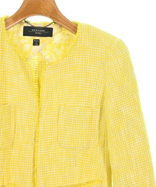 MAX MARA WEEK END LINE（マックスマーラ　ウィークエンドライン）ノーカラージャケット 黄 サイズ:40(M位) レディース/2200679629115