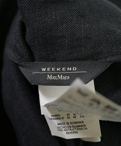 MAX MARA WEEK END LINE（マックスマーラ　ウィークエンドライン）テーラードジャケット 黒 サイズ:42(M位) レディース/2200684269061