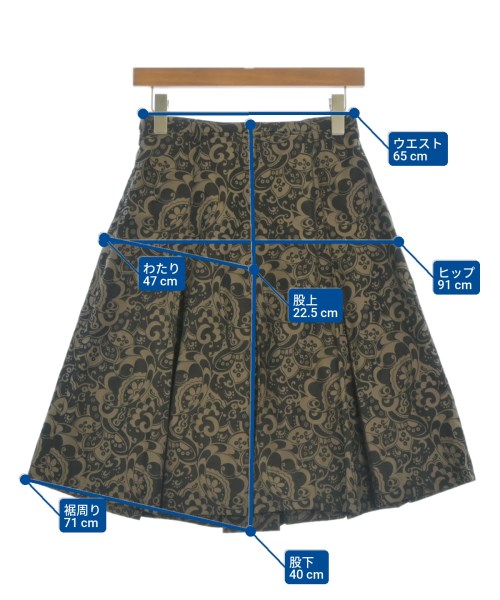 MAX MARA WEEK END LINE（マックスマーラ　ウィークエンドライン）ひざ丈スカート 茶 サイズ:38(S位) レディース/2200684368146