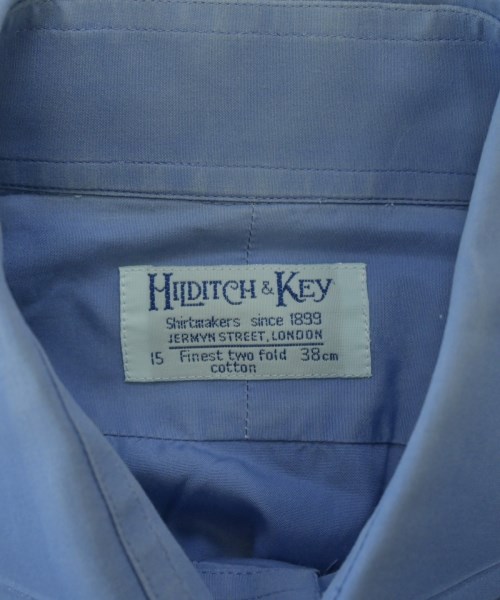 HILDITCH&KEY（ヒルディッチアンドキー）ドレスシャツ 青 サイズ:38(S位) メンズ/2200701370046