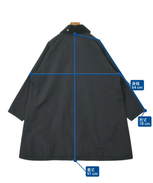 Barbour（バブアー）ステンカラーコート 黒 サイズ:10(M位) レディース/2200630414057