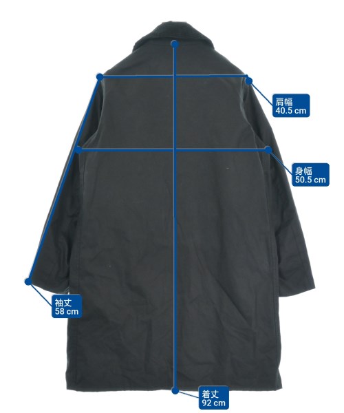 Barbour（バブアー）ステンカラーコート 黒 サイズ:34(M位) レディース/2200641499074