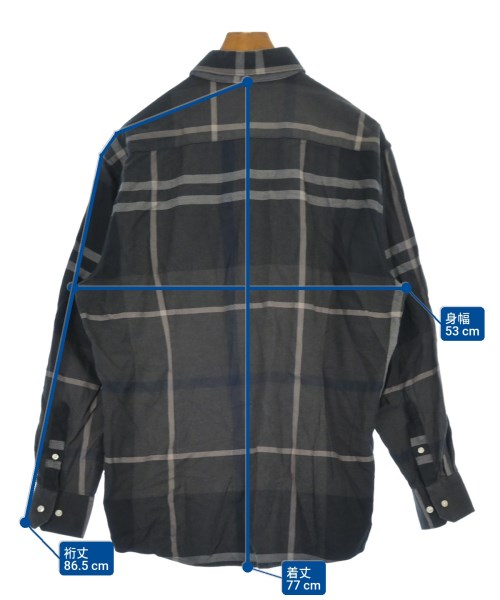 Barbour（バブアー）カジュアルシャツ グレー サイズ:XL メンズ/2200617193111