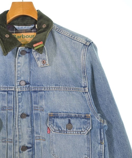 Barbour（バブアー）デニムジャケット 青 サイズ:S メンズ/2200627773044