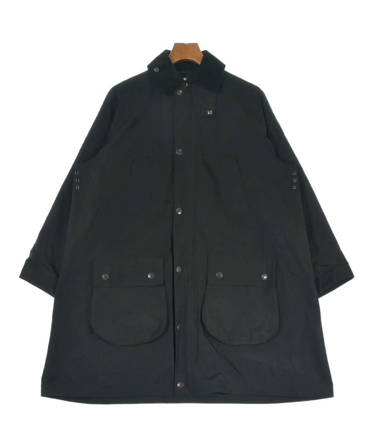 【Barbour】バブアー　ウールコートブラック 古着 中古・古着通販】Barbour (バブアー) BURGHLEY コート ブラック サイズ