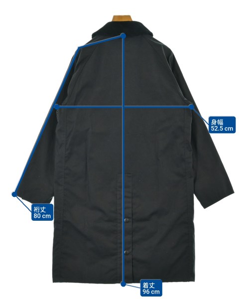 Barbour（バブアー）ステンカラーコート 紺 サイズ:34(XXS位) レディース/2200616192016